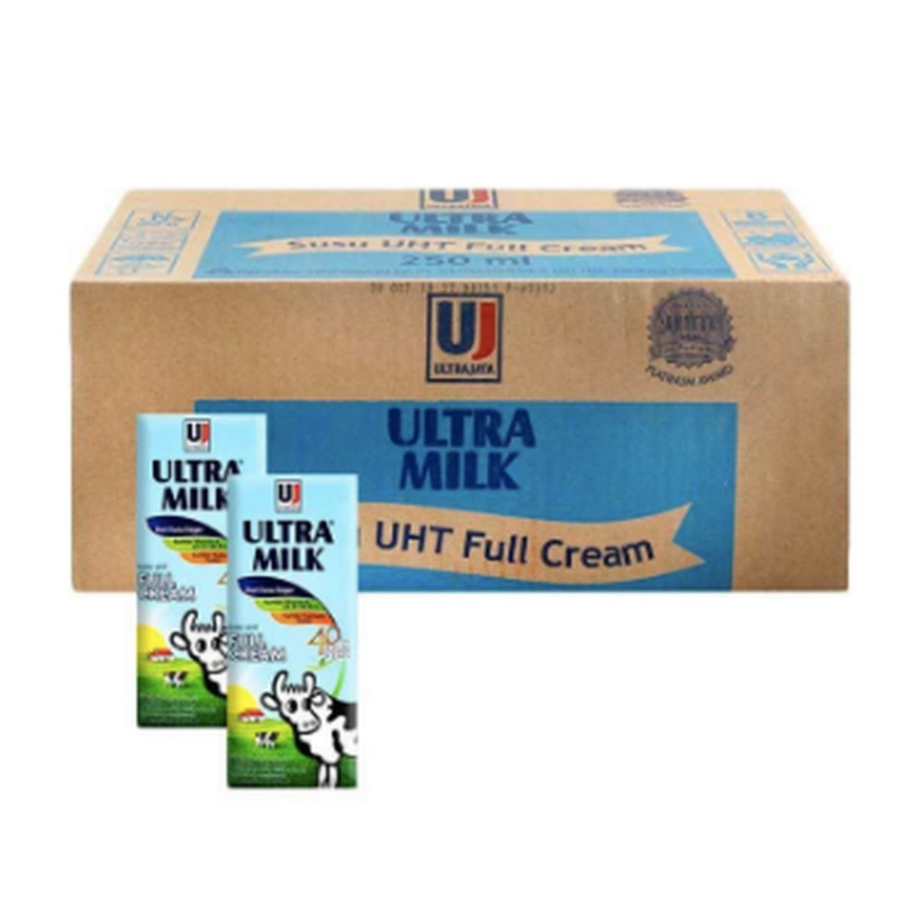 Jual Susu Ultra Full Cream 200ml 1 dus isi 24 Indonesia|Shopee Indonesia