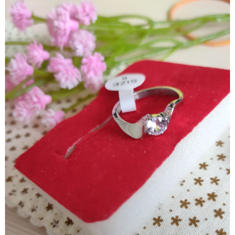 Cincin Titanium Permata Cincin Fashion34