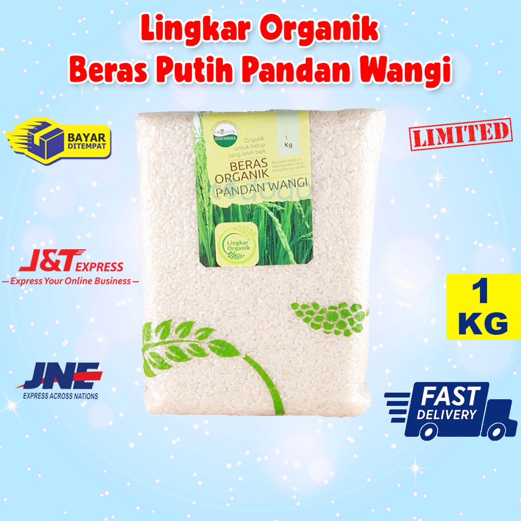 Lingkar Organik Beras Putih Pandan Wangi 1kg