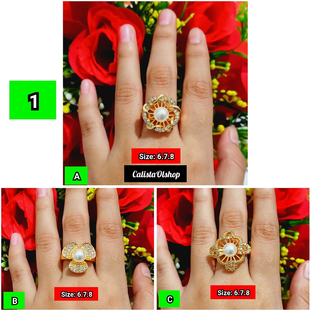 Cincin Dewasa Mutiara Xuping (COD)