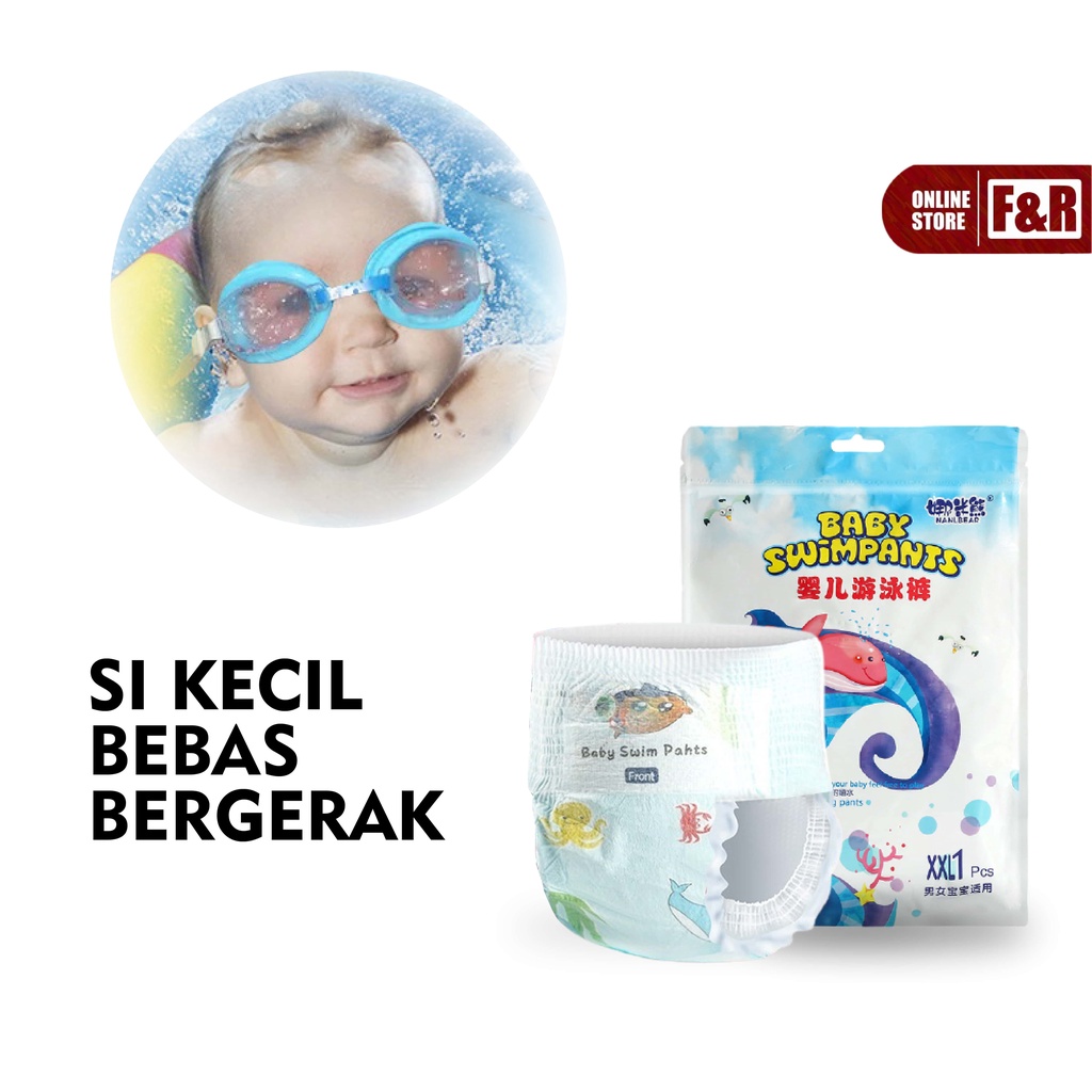 Popok Renang Bayi Anak Popok Tahan Air Popok Sekali Pakai Disposable Diapers Baby Swim Pants