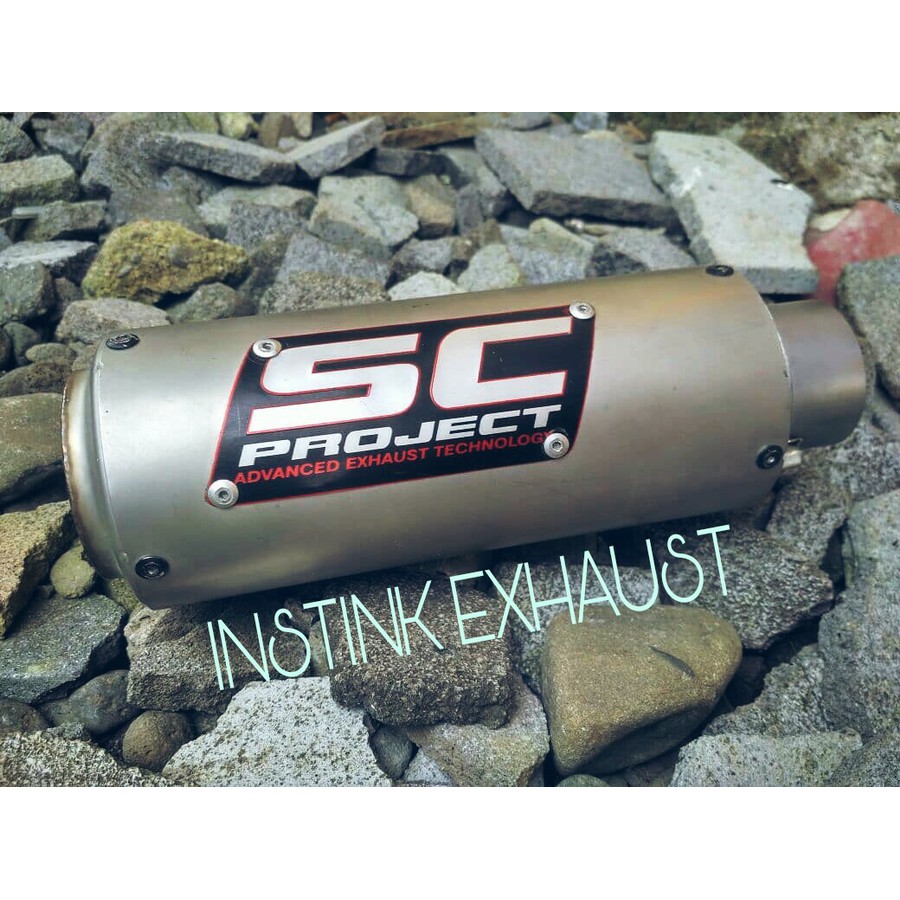 fullsystem Knalpot 250cc SC PROJECT SANDBLAST mirip TITANIUM