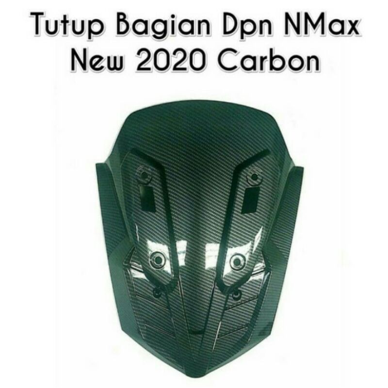 COVER TUTUP BAGIAN DEPAN NMAX NEW 2020 CARBON TAMENG DEPAN