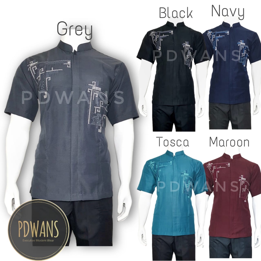 Baju Koko Lengan Pendek Seri Warna SFHW01 PDWANS