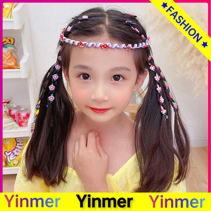 COD✨ Fashion Children Twist Braid Curling Stick Hair Clip Kids Dirty Braid Curler Color Braiding Hair Tie Girl Hair Accessories-Yinmer