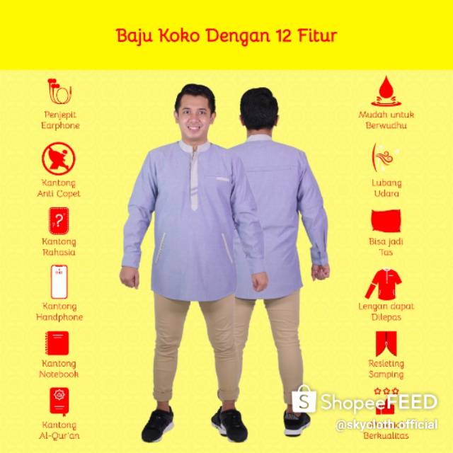 KOKO FATIH (Baju Koko dengan 12 Fitur)