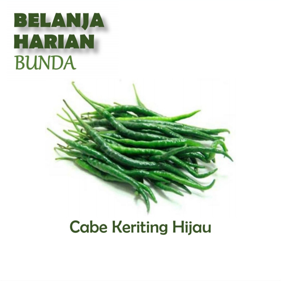 

cabe keriting hijau 100gr