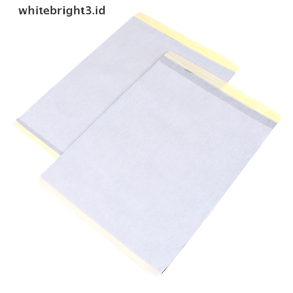 (whitebright3.id) 2pcs / Set Kertas Karbon Transfer Tato Ukuran A4