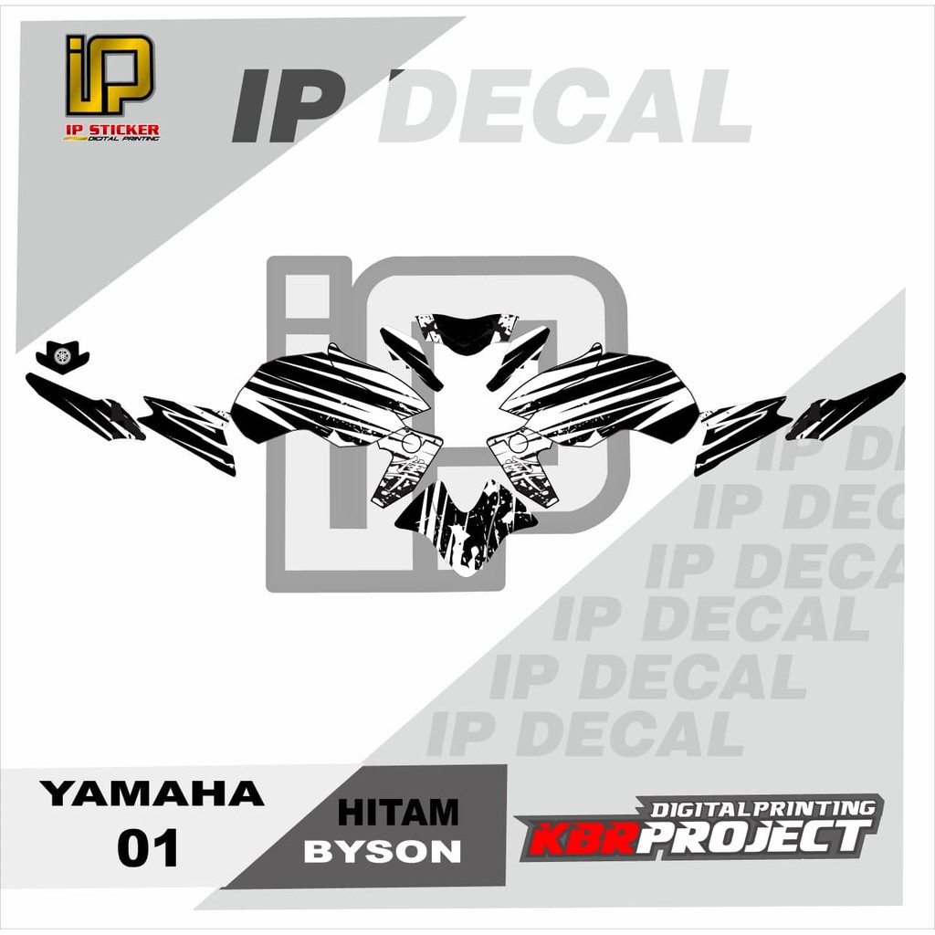 DECAL BYSON STICKER VARIASI MOTIF GRAFIS DECAL MOTOR YAMAHA BYSON 01 CUSTOM BEBAS BISA