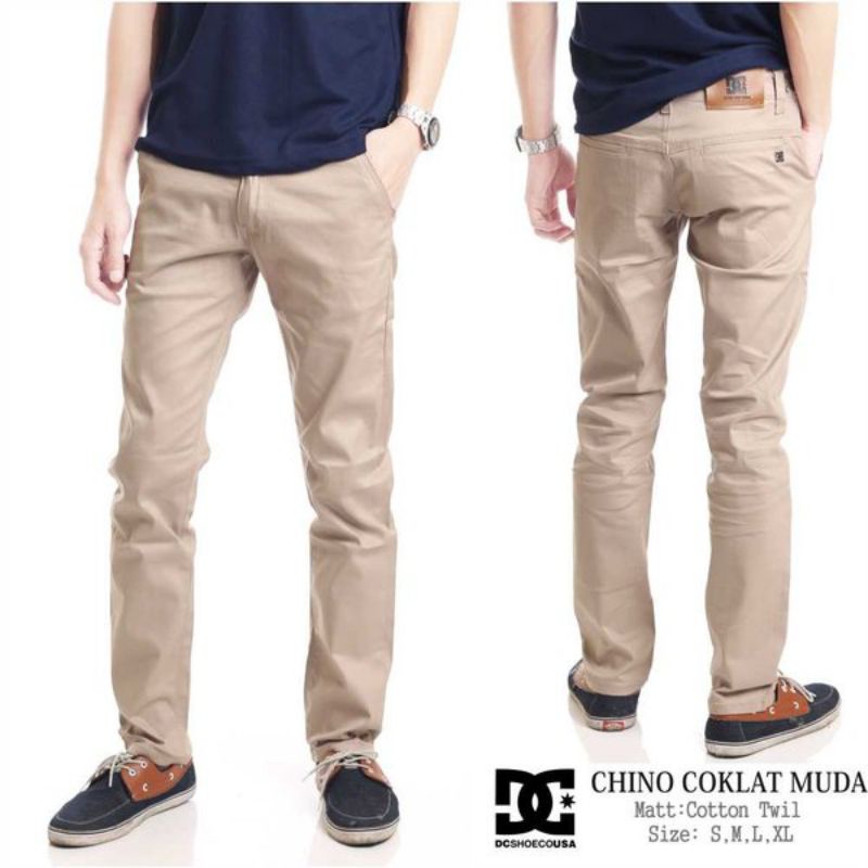 New Celana Chino Panjang Premium Cowok Murah