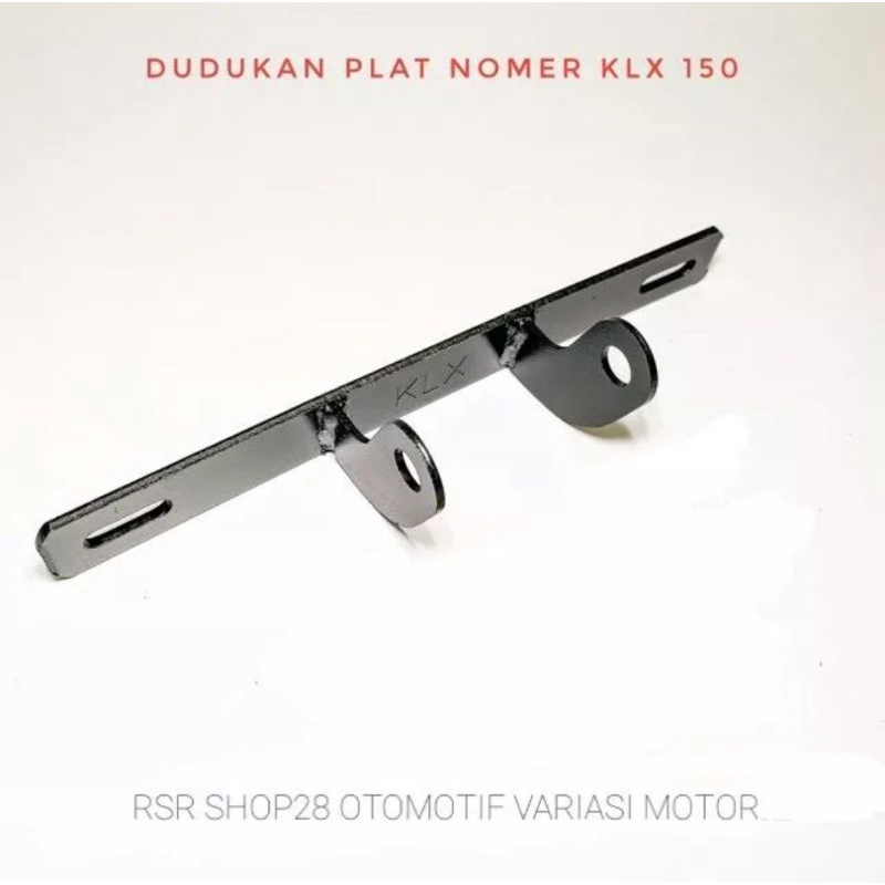 Breket dudukan plat nomor depan klx bahan tebal pnp