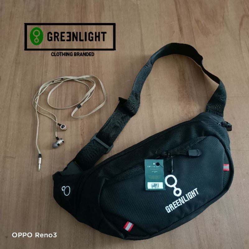 TAS SLEMPANG PRIA DISTRO PREMIUM/ TAS WAISTBAG PRIA GREENLIGHT BATMAN