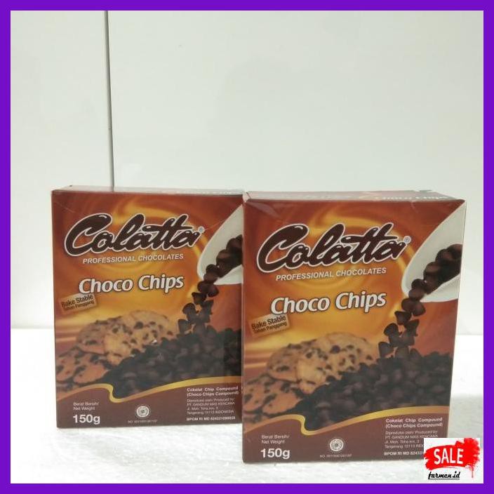 

SAKMACOKLAT- COLATTA CHOCO CHIPS 150 GRAM -MAKANAN-MINUMAN.