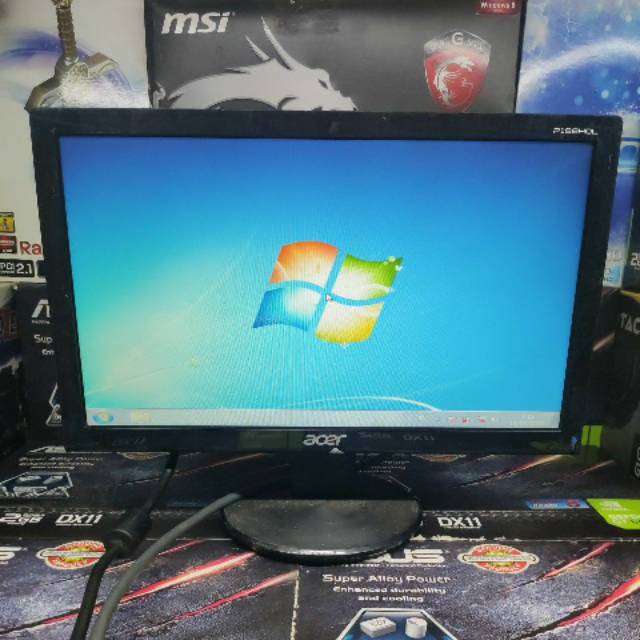 Monitor LED Komputer PC Merk Acer 16inch Wide screen