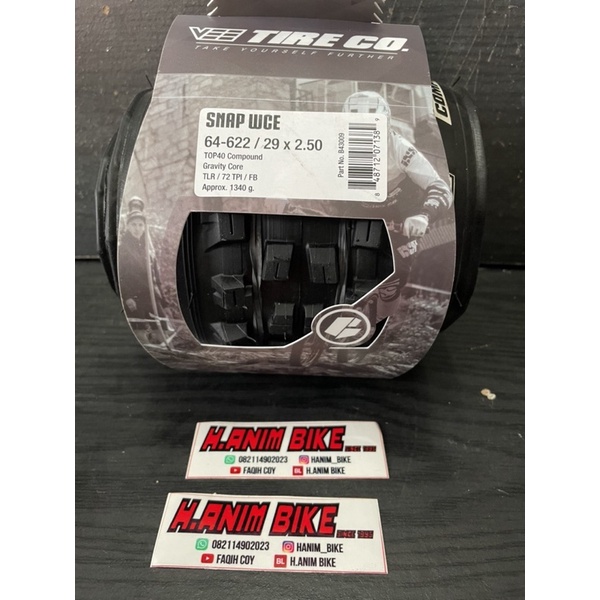 Ban Luar Vee Tire Snap WCE 29 x 2.50 Top40 Gravity Core TLR - Ban luar sepeda Gunung Mtb Vee tire No