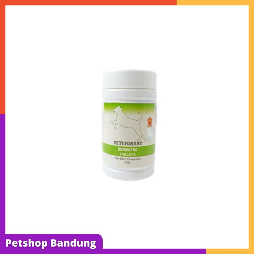 PETSHOP BANDUNG RAID ALL Veterinary Dermapro Dog Large 100 Tablet - Obat Jamur Anjing