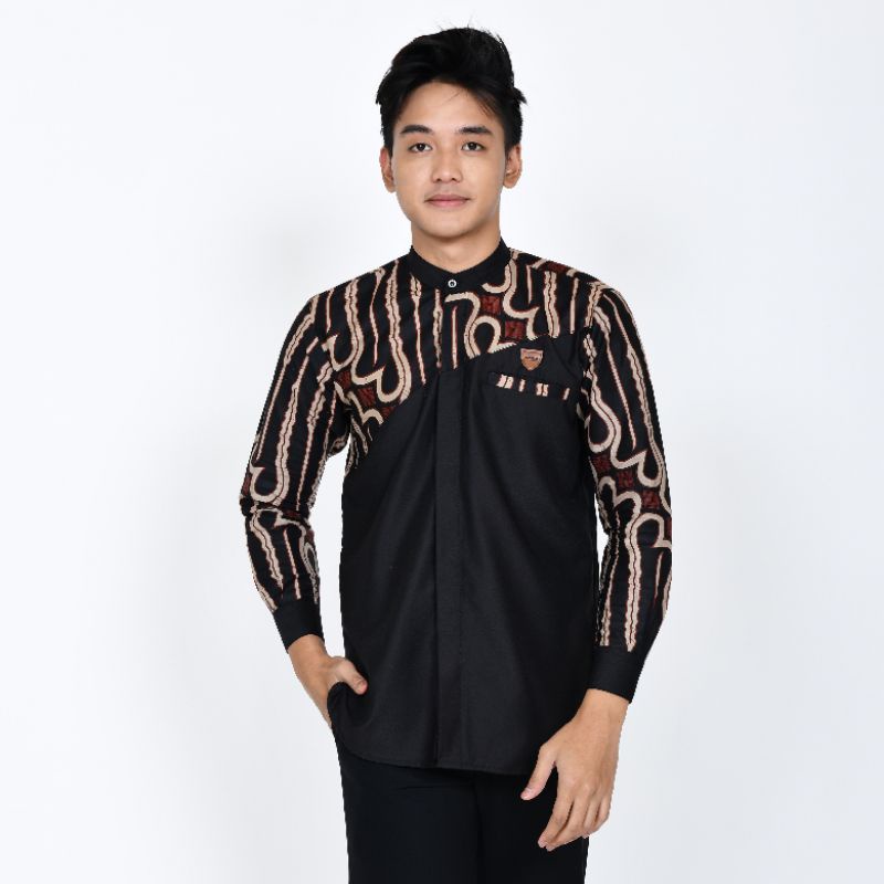 Baju koko pria lengan panjang dewasa Bahan toyobo premium size M L XL