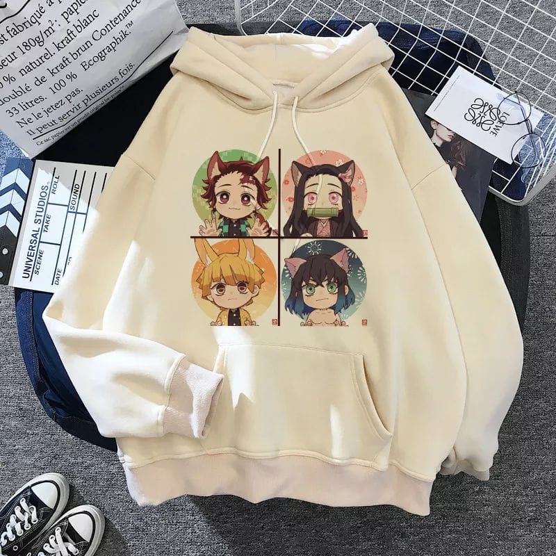 ANIME HOODIE UNISEX KAMADO KIMETSU - ATASAN TEBAL TERLARIS