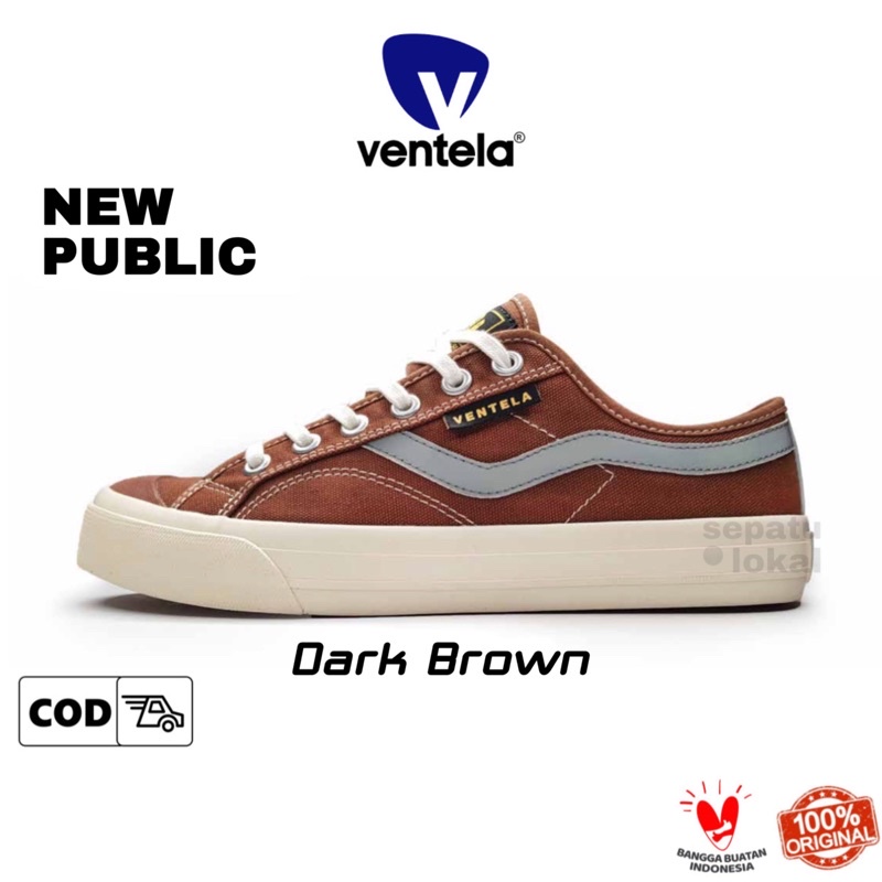 VENTELA SHOES - New Public Low Dark Brown Original