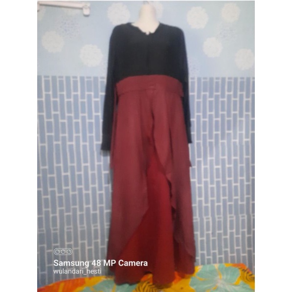 GAMIS PESTA KOMBINASI MAXMARA GAMIS FORMAL MEWAH GAMIS KONDANGAN