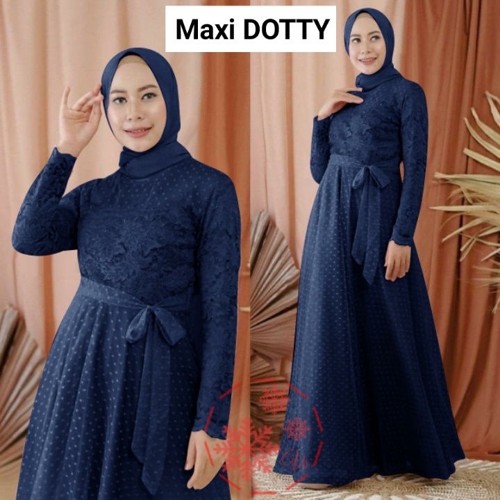MAXI DOTTY vV / MAXI DRESS TILE DOTTY LD100-5