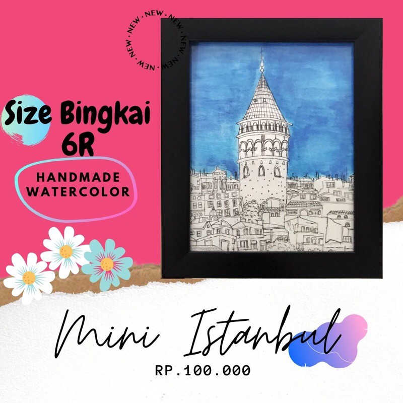 

Lukisan Watercolor - Mini istanbul