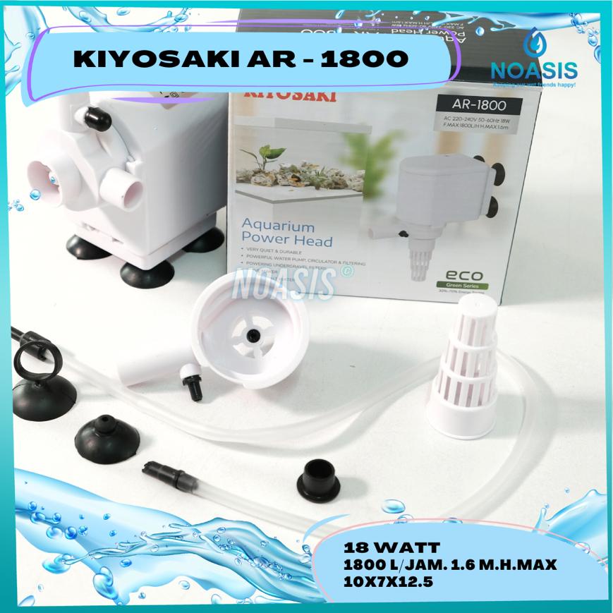 POMPA AIR CELUP AQUARIUM KIYOSAKI AR - 1800 POWER HEAD LOW WATT 18 W