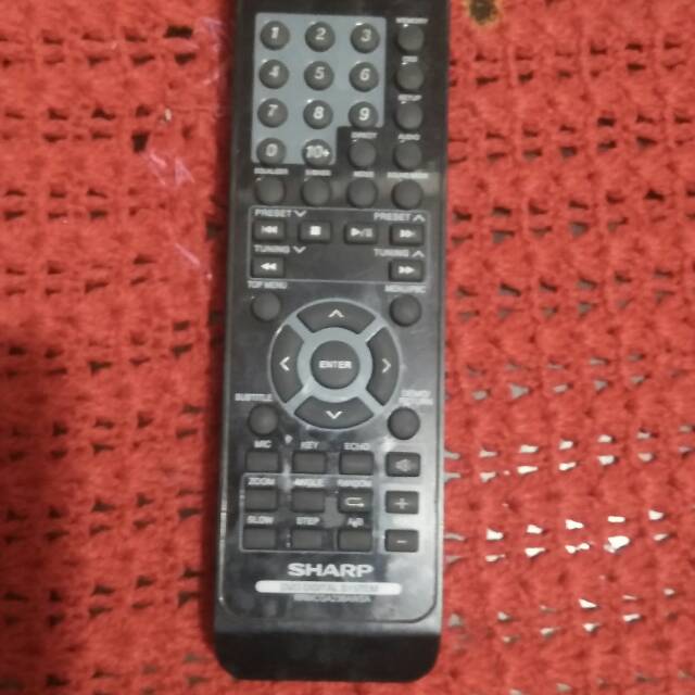 Remote hoometeater dvd SHARP