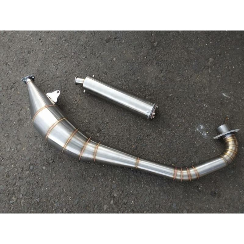 knalpot standar racing stria full stanlis by c'minx