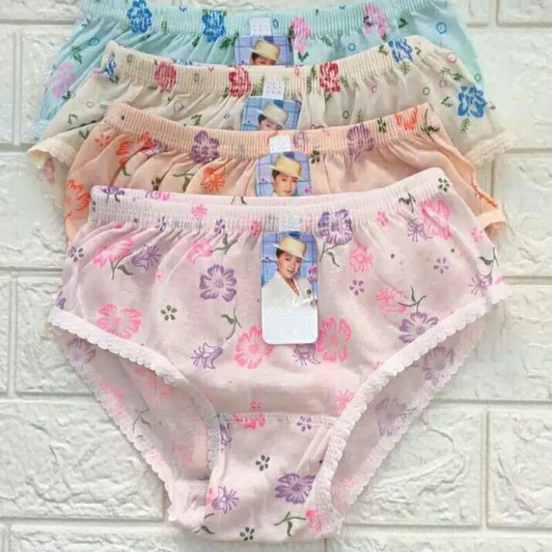 GROSIR 1 LUSIN Celana Dalam CD Sempak Daleman Wanita Sexy Anak Remaja dan Dewasa Motif Sablon Murah 