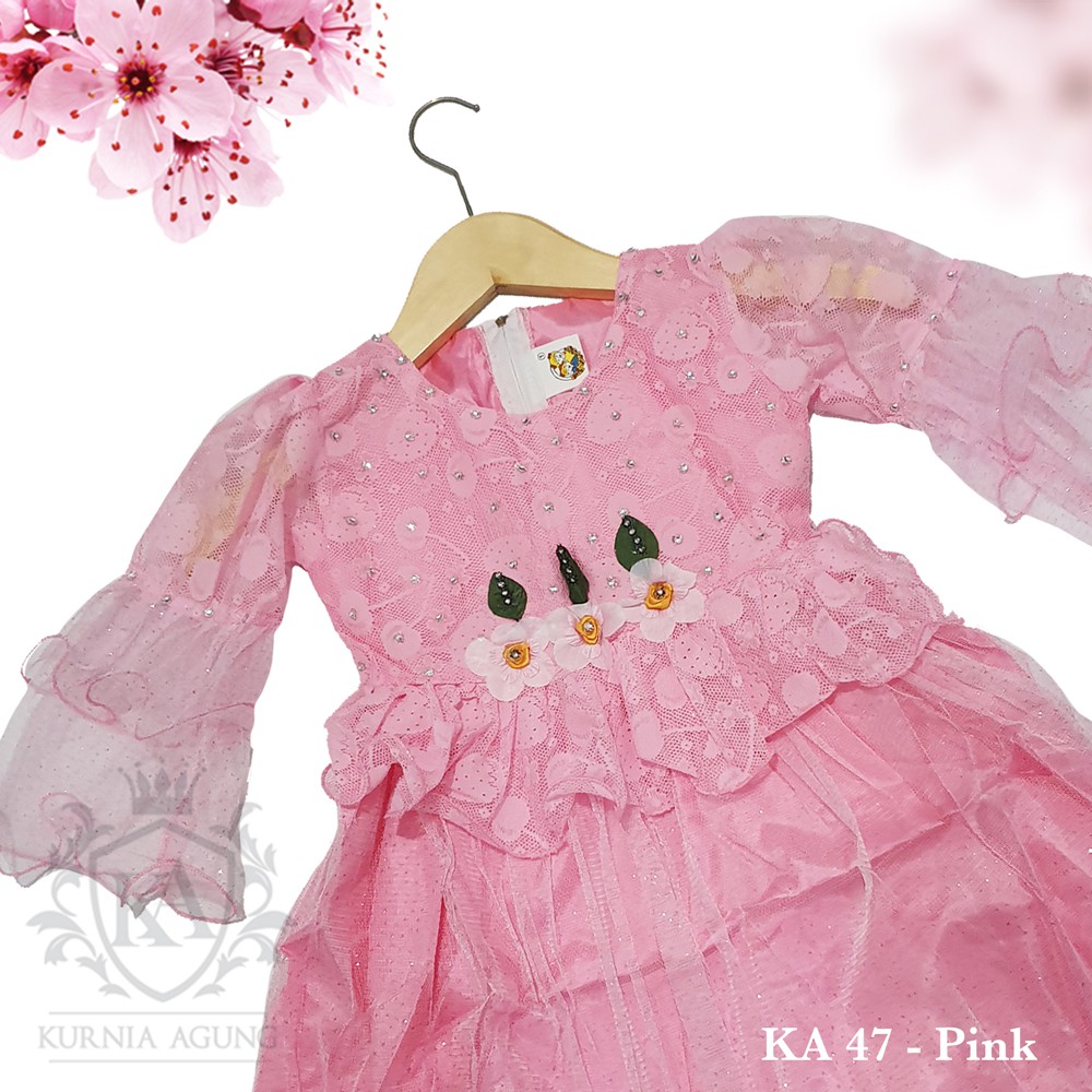 Baju Anak Perempuan 2 tahun sampai 8 tahun Gaun Anak Perempuan Import Pesta Dress Anak Perempuan KA47