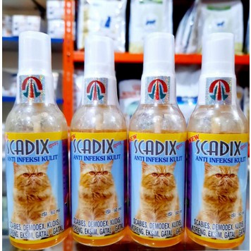 SCADIX SPRAY CAT 60ml / obat jamur semprot / scabies / gudig / kucing