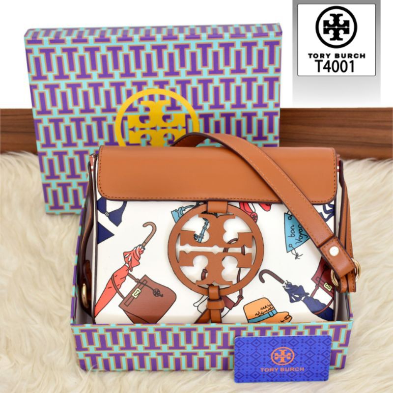 TORY BURCH Miller Print Crossbody Bag ( Printed ) ~ T4001~