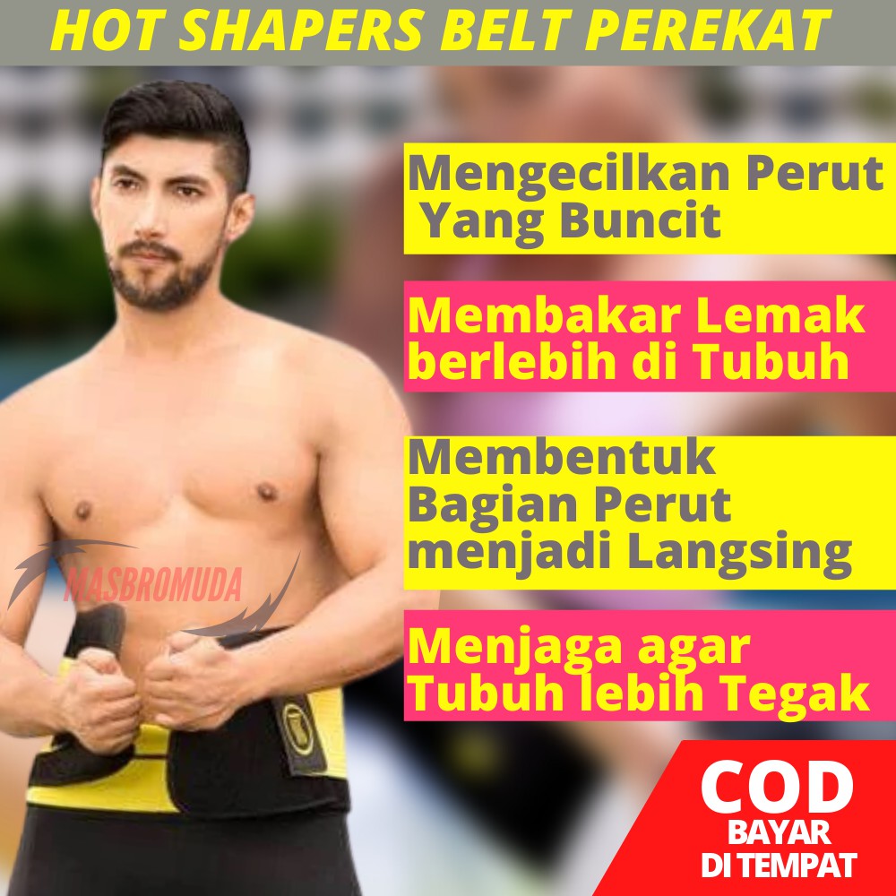 HOT SHAPERS POWER BELT KORSET  SABUK OLAHRAGA PEMBAKAR LEMAK PERUT PELANGSING WANITA BJ03