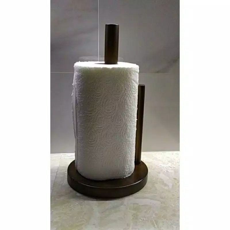 Tempat tissue gulung tisu roll/ tissue dapur kayu/tempat tisu kayu jati