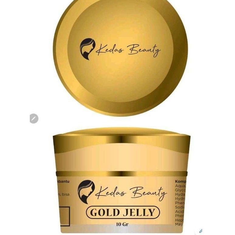moj-58 (Ready Siap Kirim) Gold Jely Kedas Beauty Original 100% Pemutih Wajah BPOM Aman Bumil Busui Remaja .,..,.,.,.-2