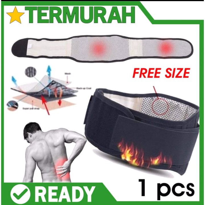 Waist Korset Sabuk Terapi Pemanas Penghangat Pelangsing Perut Pinggang