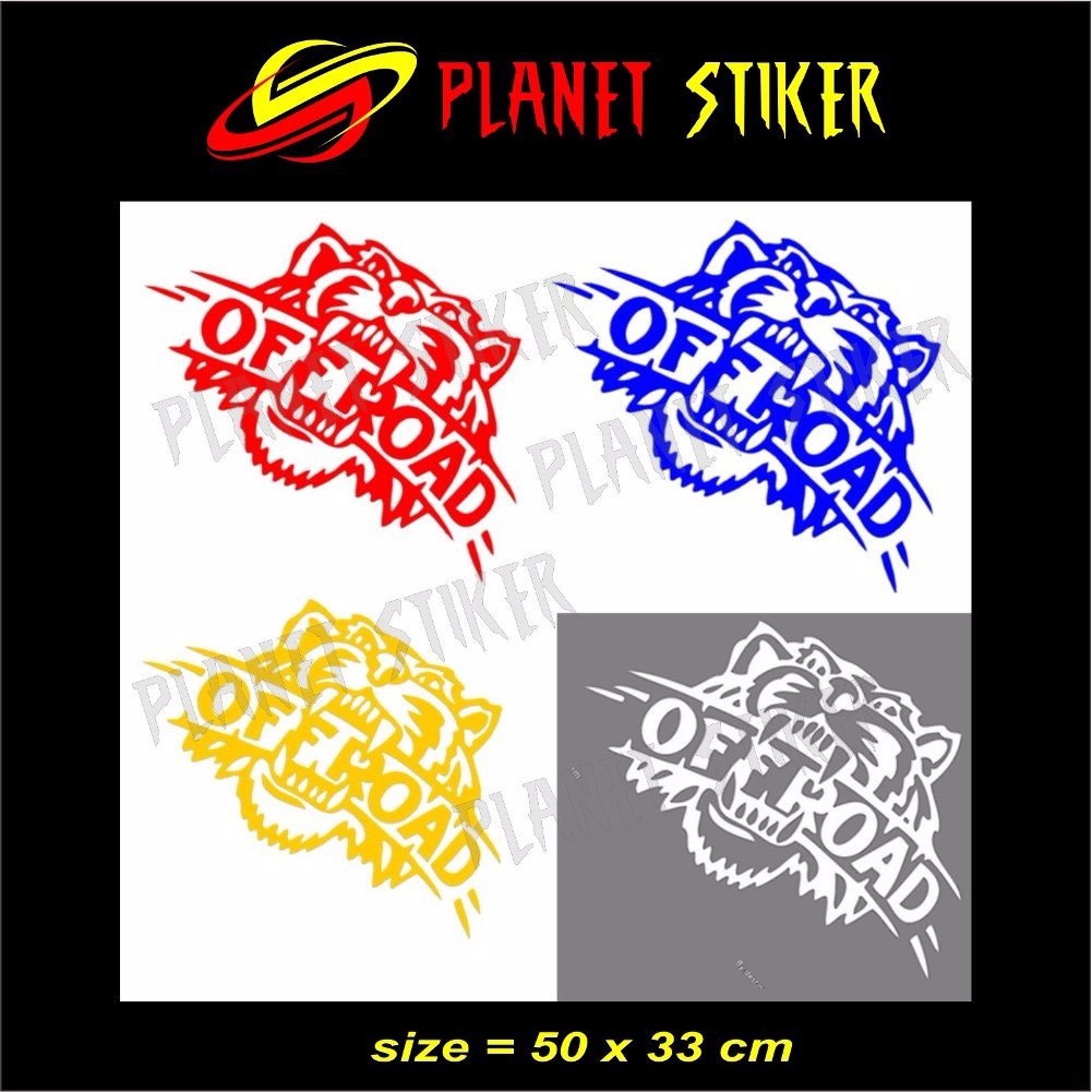 NEW OFFROAD TIGER DECAL CUTTING STIKER MOBIL ALL JEEP FEROZA KATANA TAFT KIJANG PANTHER ALL MOBIL Shopee Indonesia