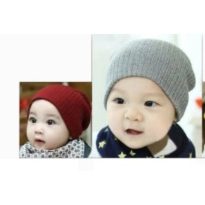 Topi Kupluk Bayi Polos Murah