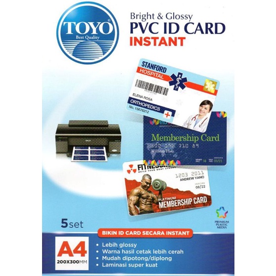 

Toyo PVC Id Card Ukuran A4 Isi 5 Sheet