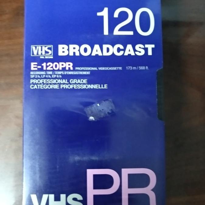 :=:=:=:=] Video Casette tape kaset SONY Broadcast E120PR VHS Professional Grade