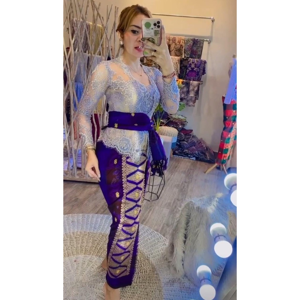 SET SELENDANG//KAMEN SELENDANG//KAIN TENUN//KAIN SONGKET BALI//SEMI MASTUI TUMPAL TRETES MAS