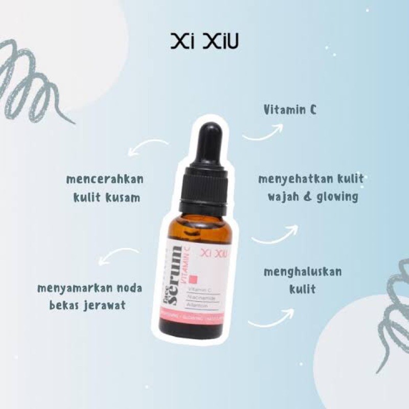 COD - XI XIU SERUM GLOWING NIACINAMIDE, ACNE, WHITENING GOLD, XI XI U