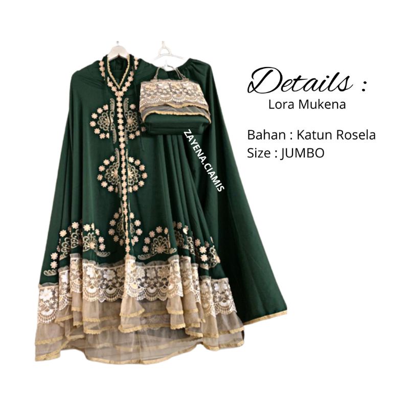 MUKENA PREMIUM MEWAH BAHAN KATUN ROSELA SILK MUKENA JUMBO MUKENA DEWASA