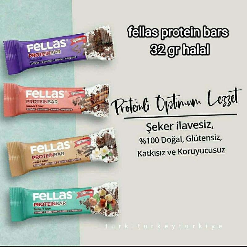 Jual Fellas protein bar halal gluten free Shopee Indonesia