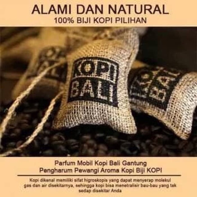 PARFUM KOPI BALI PEWANGI MOBIL KOPI AROMA KOPI BALI KOPI HITAM TUMBUK