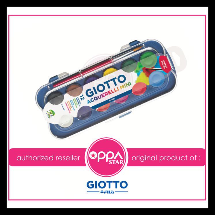 

Ready Giotto Acquerelli Mini Set 12 Warna Cat Air Watercolors Block