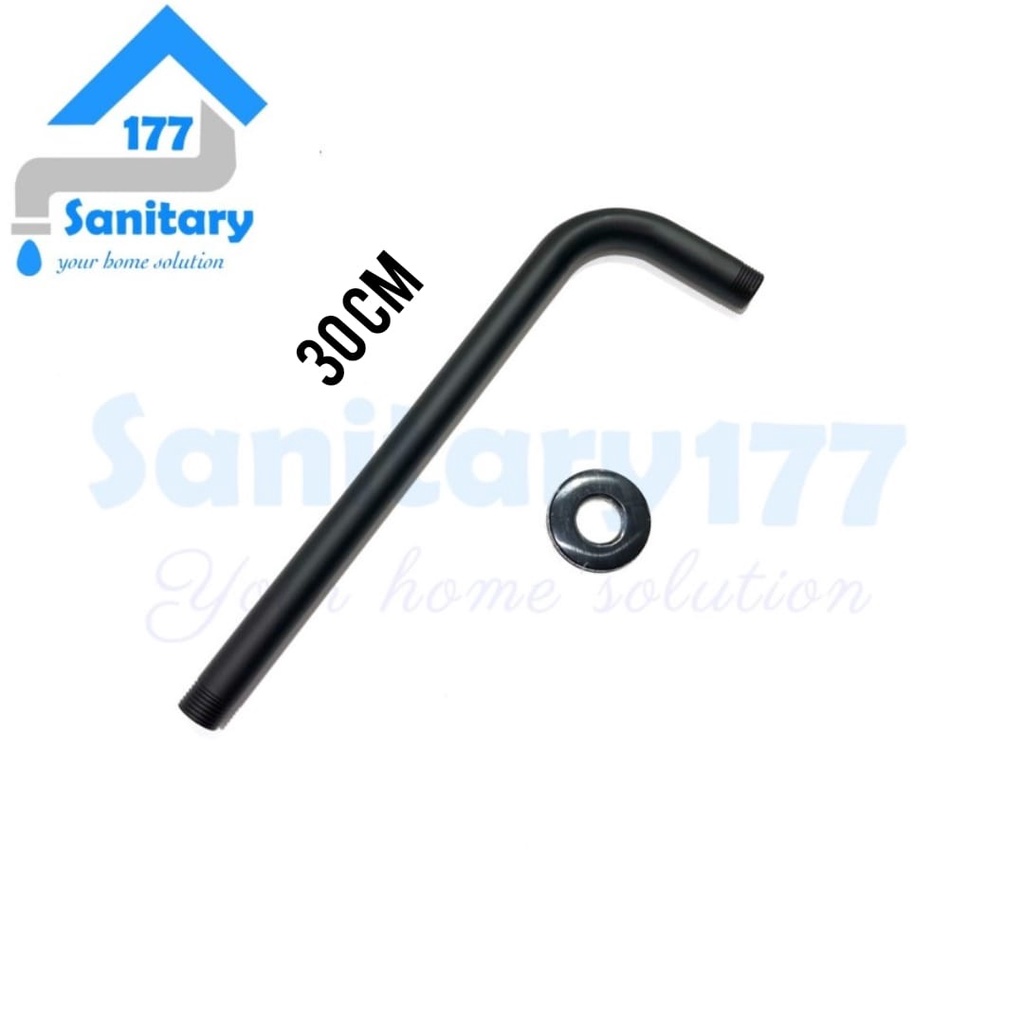 Pipa Shower Tanam Tembok Stainless - Hanya Pipe Tiang Sambungan Wall Shower Stenlis 1/2 inch