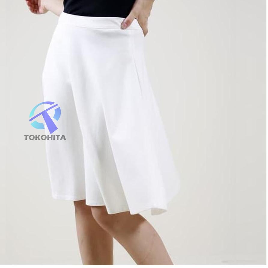 Rok Scuba Pendek Putih Model Payung ..