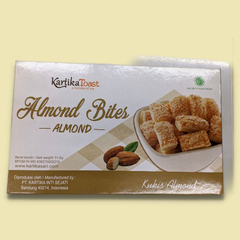 

kartika toast almond bites 50gram